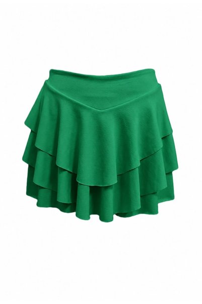 morche Women's Layered Ruffle Mini Short Skirt