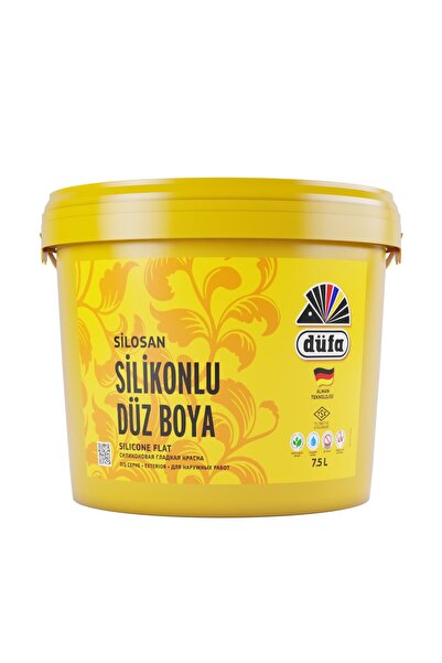 Düfa Silikonlu Düz Dış Cephe Duvar Boyası 8279 Keten 7.5 L