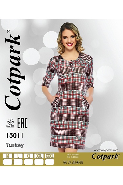 Cotpark Women's Viscose Elastane Fabric Dress 15011