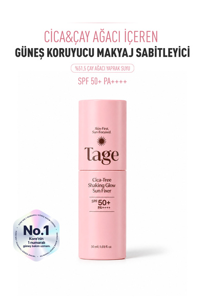 TAGE Cica-Tree Shaking Glow Sun Fixer SPF50+ PA++++ | Güneş Koruyucu Makyaj S...
