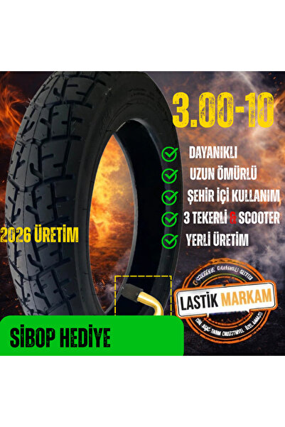 Billas 3.00-10 4PR BL054 TL I 4 MEVSİM I YENİ VE YERLİ ÜRETİM I HEDİYELİ