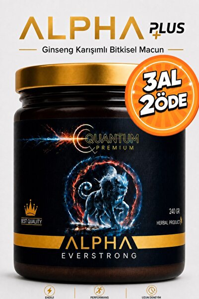 ALPHA EVERSTRONG Çikolatalı Ginseng Atom Güç Alpha Kuantum Premium Bitkisel M...