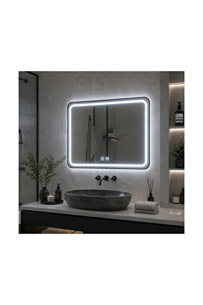 OPTIM DEKO Oglinda Baie, Iluminare LED cu control tactil și sistem de dezabur...
