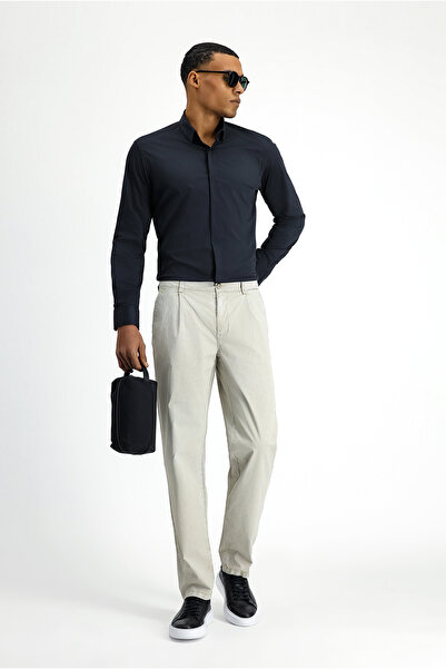Kiğılı Pantaloni chino P.BOYA cu talie elastică - 8683841460695