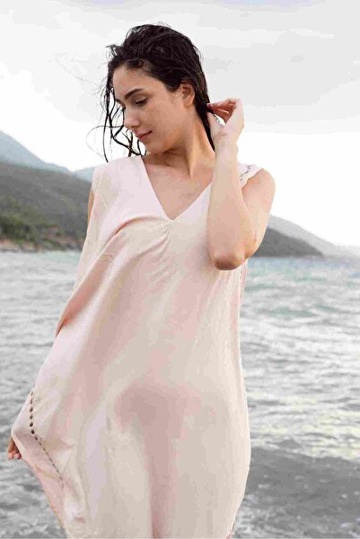 İrya Layla Askılı Elbise Pudra