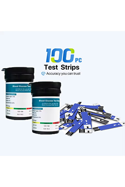 Choice17 DUTRIEUX Only 100 شريط اختبار لقياس نسبة الجلوكوز في الدم 50/100/200...