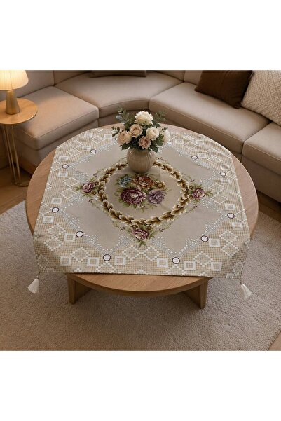 Yeshome Collection Monarch 95x95 Covoraș decorativ pentru masă de cafea și hu...