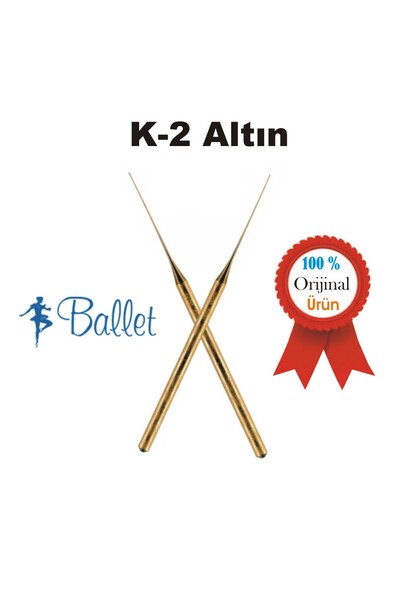Ballet Altın Kaplama İğneli Epilasyon İğnesi K2''G'' - 2 ADET