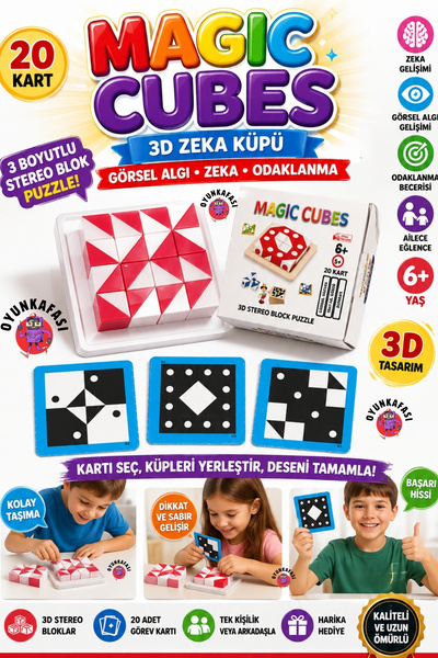 OYUNKAFASI Smart Cubes - Magical Cubes - Intelligence Game