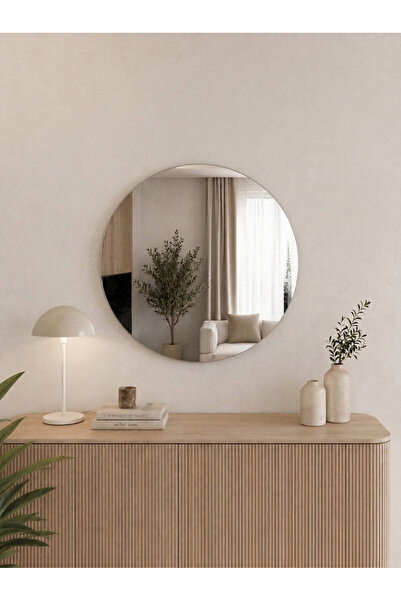 EFFE YAPI DEKOR Dekoratif Çerçevesiz Model 60 Cm Yuvarlak Ayna