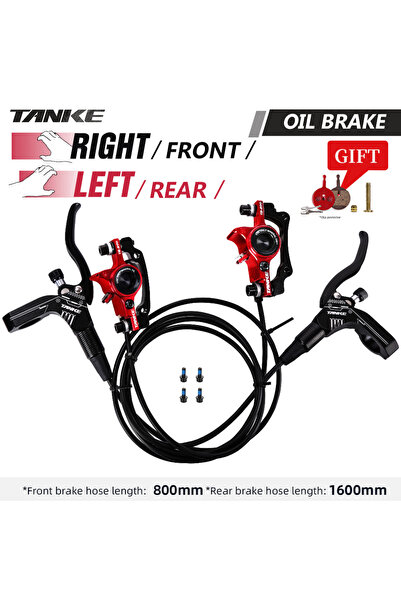 Choice RED-RF-LR TANKE MTB Bike Hydraulic Disc Brake Oil Pressure Caliper Cla...