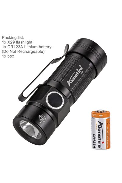Choice CR123A black White light X29 LED Portable Mini LED Flashlight 12 HR Lo...