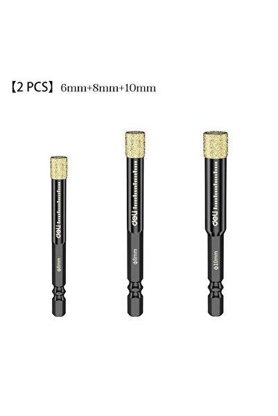 Choice1 Deli 6MM 8MM 10MM Hexagonal Shank Brazed Dry Ceramic Tile Diamond Dri...