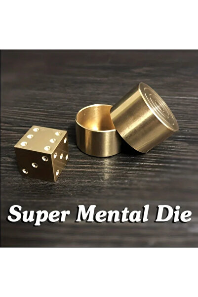 Choice YELLOW Super Mental Die (Brass) Magic Tricks Magician Close Up Illusio...