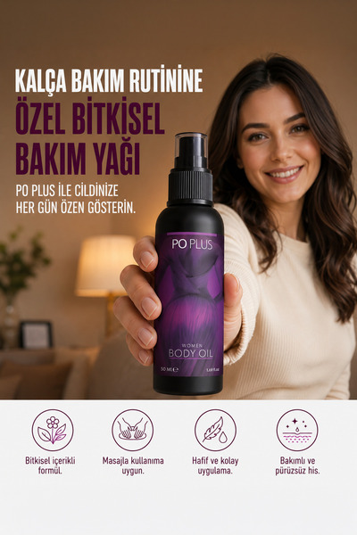 PO PLUS Kadınlara Özel Masajla Estetik Görünüm 50 ml