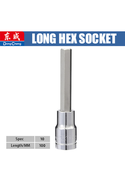 Choice3 H10-100mm X1PCS 1/2" Drive Long Hex Bit Socket H4-H17 S2 Cr-V Steel F...