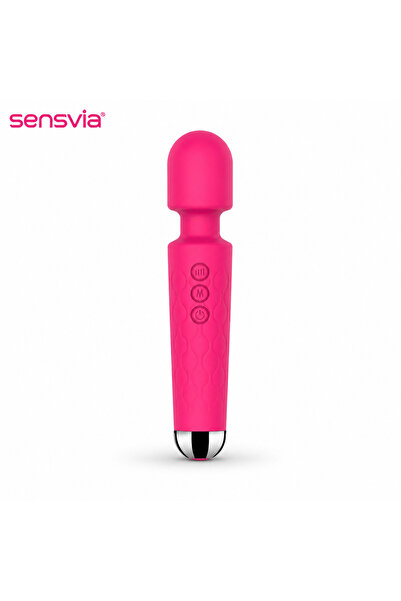 Sensvia Premium Silikon Vibratör | USB Şarjlı Masaj Aleti, 20 Titreşim Modu, Güçlü Motor