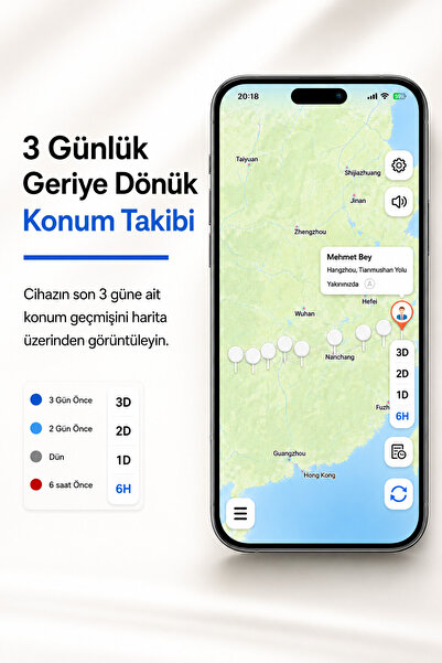 HBB-K İOS & Android Beyaz Tag Uyumlu Airtag Akıllı Gps Takip Cihazı (2'li Paket)