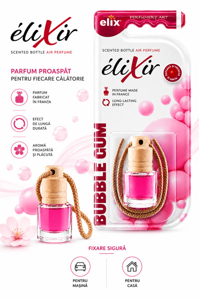 Elix Odorizant auto parfum premium Elixir 5 Bubble Gum