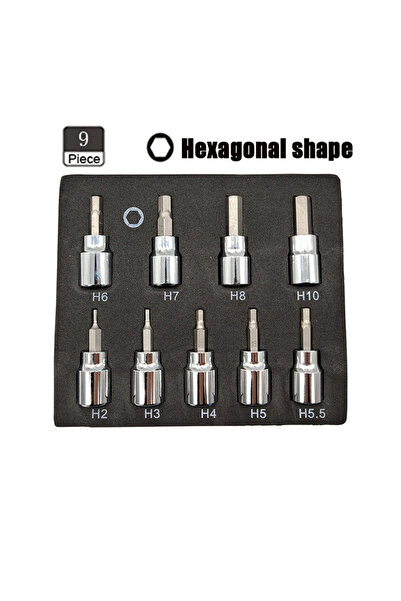 Choice Hexagonal set 3/8 Inch Hex Bit Socket Set Sturdy Allen Key Sockets Pro...