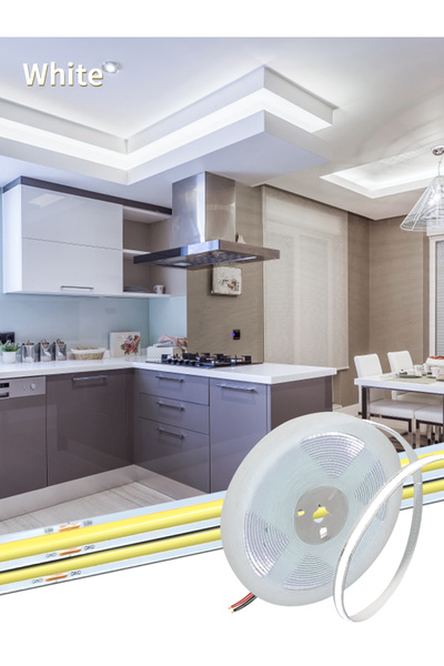 Choice شريط إضاءة LED من نوع COB من GGBEE بطول 5 متر، يعمل بجهد 12 فولت أو 24...