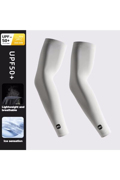 Choice1 L62.50 kg-80.00 kg grey Outdoor Sports Cycling Arm Sleeves with Ice C...