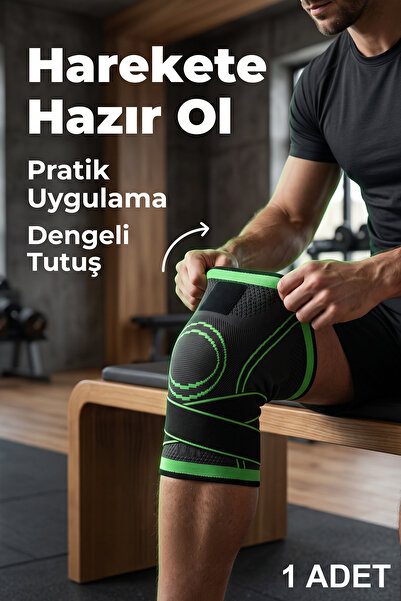 indirimsevinci Ortopedik Ayarlanabilir Dizlik, Diz Koruyucu Set Desteği, Spor...