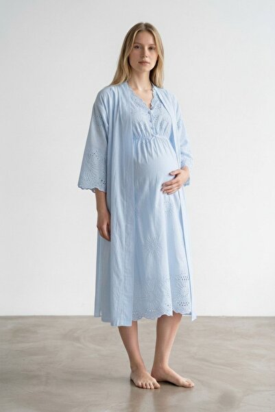 Generic Brand Venera Elegant Scallop Detailed Stylish Double Maternity Set - ...