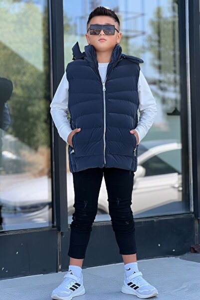 Pina Kids Erkek Çocuk Kapüşonlu Şişme Yelek
