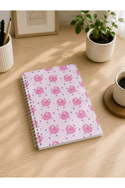 paperlab A5 Spiralli Kareli Karton Kapak Defter