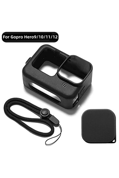 Choice مجموعة واحدة من حافظة السيليكون لكاميرا GoPro Hero 12 11 10 9 مع واقي ...