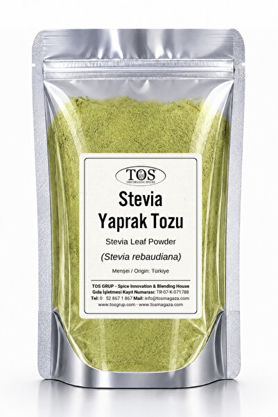 TOS The Organic Spices Stevia Yaprak Tozu 100 gr (1. KALİTE) Stevia Rebaudian...