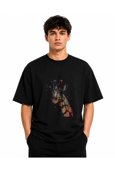 Inscriptie Unisex Βαμβακερό T-Shirt Υψηλής Ποιότητας  "Ταπετσαρία Καμηλοπάρδα...