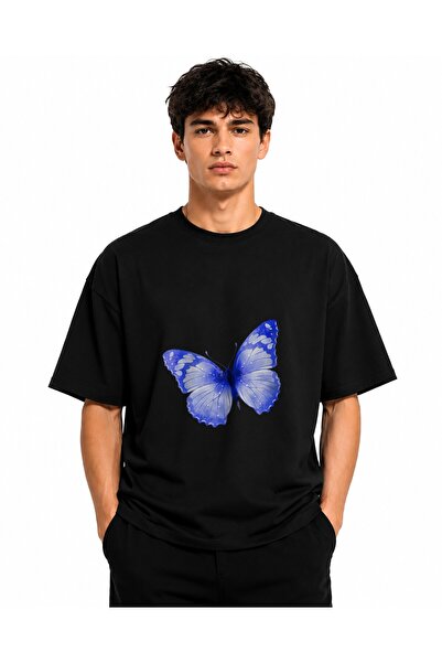 Inscriptie Tricou Unisex Bumbac Premium Casual " Lisa frank butterfly "