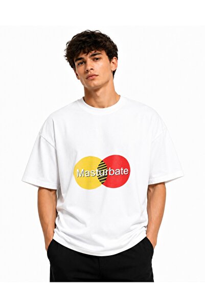 Inscriptie Unisex Premium Cotton Casual T-Shirt "Masturbate"