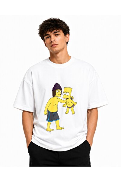 Inscriptie Tricou Unisex Bumbac Premium Casual " Bart Simpson deviantart wedg...