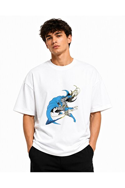 Inscriptie Tricou Unisex Bumbac Premium Casual " Batman, in actiune "