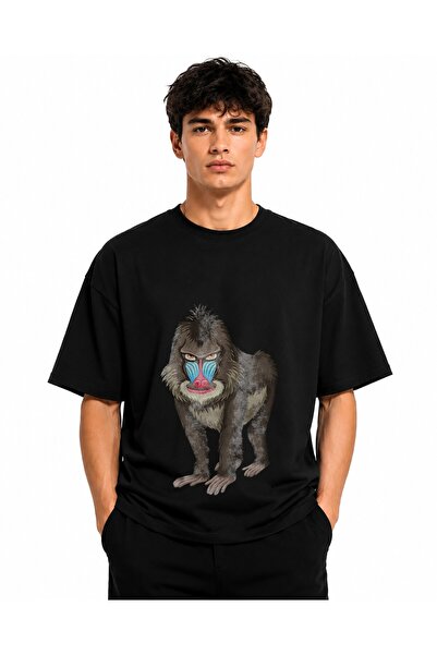 Inscriptie Tricou Unisex Bumbac Premium Casual " Babuin "