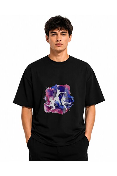 Inscriptie Tricou Unisex Bumbac Premium Casual " Hip hop dance painting "