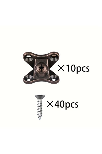 Choice3 Red antique 50 Pcs Detachable Support Connectors for Carpentry, Furni...