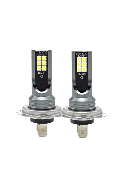 Choice1 H7 whtie 2pcs H7 Led Light Bulb Kit Car Fog Light Bulbs 55w Super-Bri...