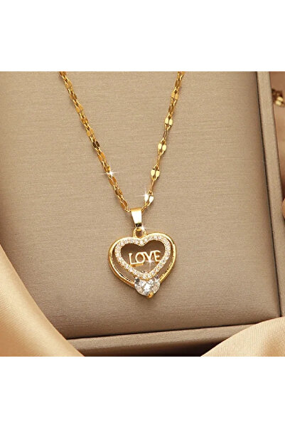Choice XL1470-6 1 Pcs Light Luxury Cool Style Love Heart Collection Gold Plat...