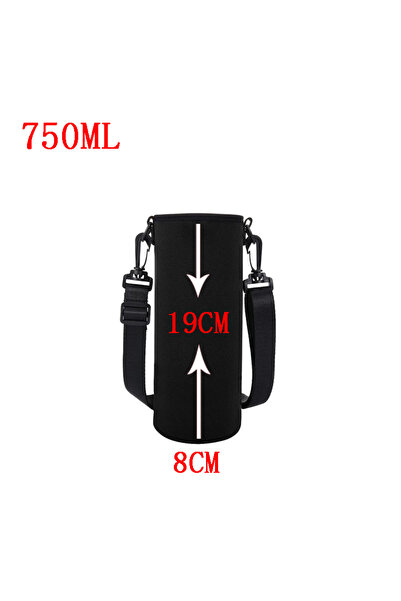 Choice6 Black-750ml 750ML/1000ML/1500ML Portable Water Bottle Insulated Neopr...