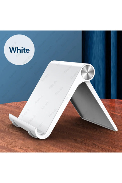 Choice1 حامل لوحي قابل للتعديل والطي باللون الأبيض لأجهزة iPad من 7.9 إلى 11 ...