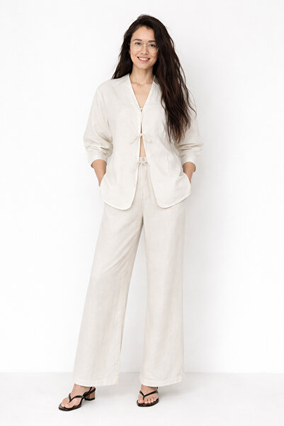 HAKKE Set de lenjerie moale din in