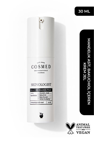 COSMED Mandelik Asit, Bakuchiol İçeren Krem Jel/Skinologist 5% MANDELIC FLUID...