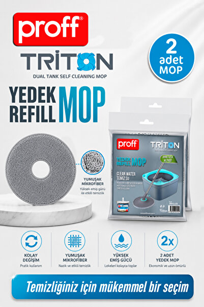 Proff Triton Yedek Mop 2'li