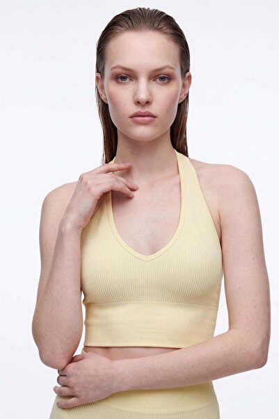HAKKE Seamles v-neck halter sports tank top