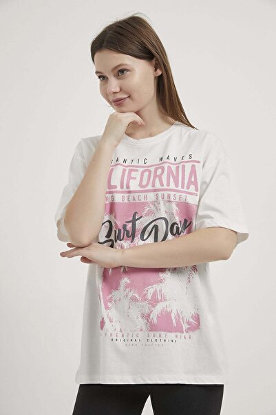 Arma Life Armalife 2298 Bis Yaka California Printed Women's T-Shirt