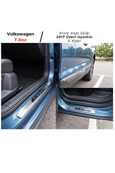 Vw T-roc Krom Kapı Eşiği 4 Parça 2017 Ve Üzeri P.çelik